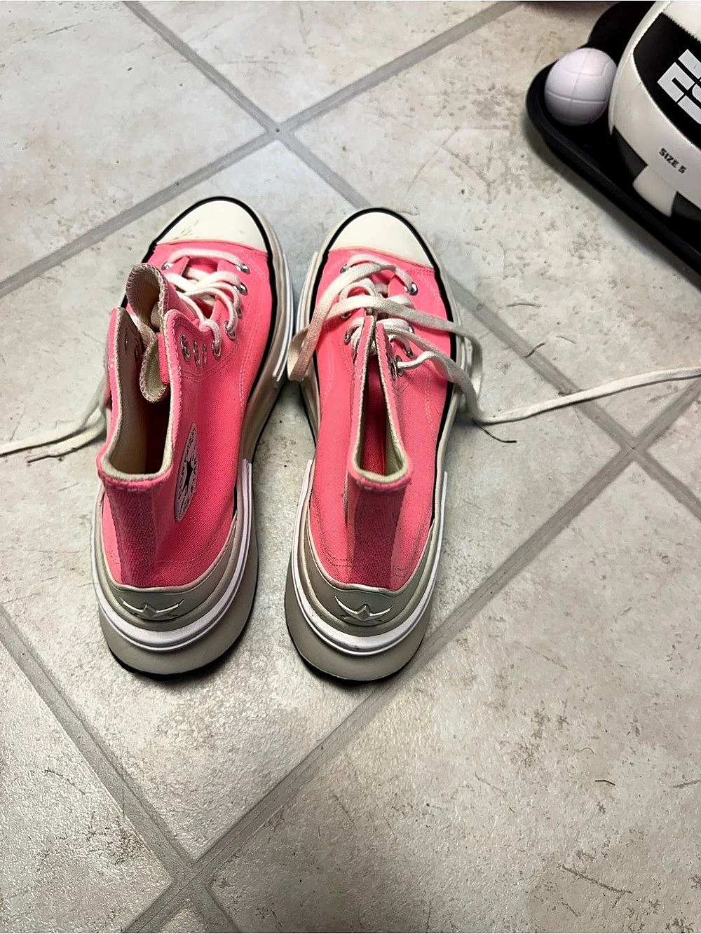 Converse Run Star Hike Pink Platform Sneakers